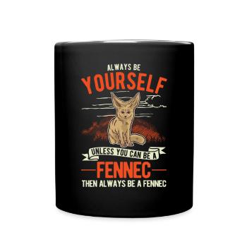 Always be yourses Fennec Desert Fox Fennec - Full Colour Mug - black - Front