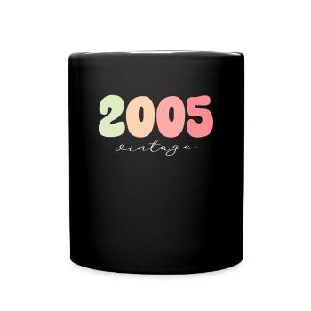 Millésime Millésime 2005 Anniversaire - Mug uni - noir - Devant