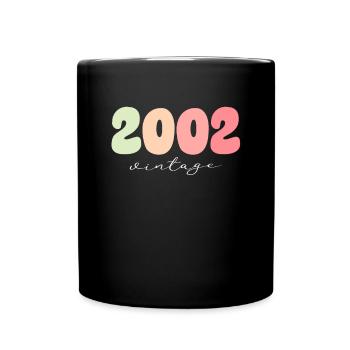 Millésime Millésime 2002 Anniversaire - Mug uni - noir - Devant