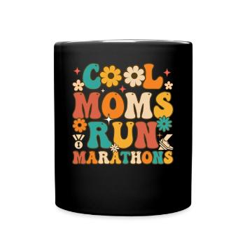 Drôle de maman coureuse - Mug uni - noir - Devant