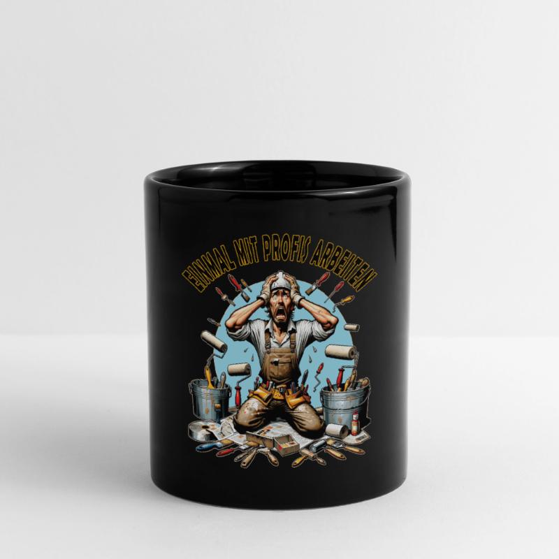Working with professionals, funny master painter Full Colour Mug