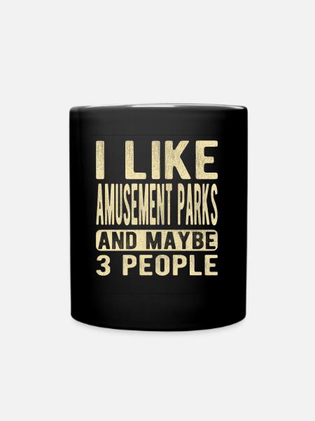 Amusement parks Saying - Full Colour Mug - black