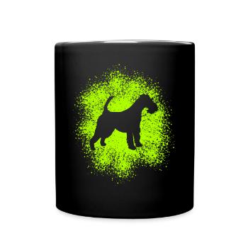 Drahthaar-Foxterrier für Hundeliebhaber - Tasse einfarbig - Schwarz - Vorne