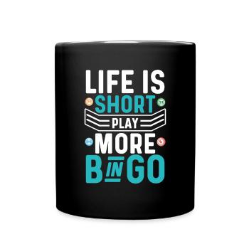 Joueur de bingo Gagnant de la loterie Bingo - Mug uni - noir - Devant