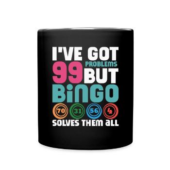Joueur de bingo Gagnant de la loterie Bingo - Mug uni - noir - Devant