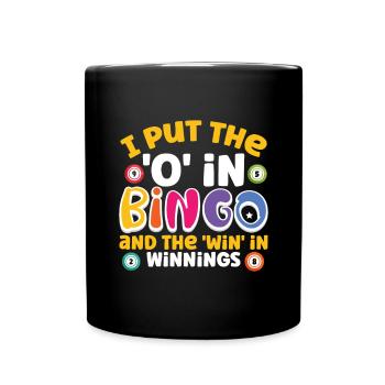 Joueur de bingo Gagnant de la loterie Bingo - Mug uni - noir - Devant