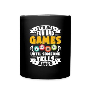Joueur de bingo Gagnant de la loterie Bingo - Mug uni - noir - Devant