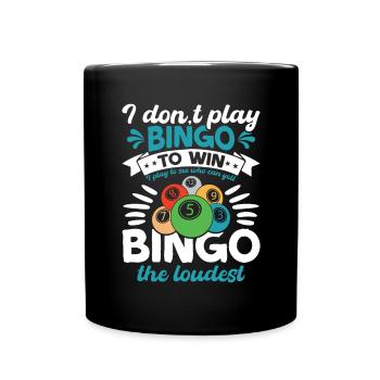 Joueur de bingo Gagnant de la loterie Bingo - Mug uni - noir - Devant