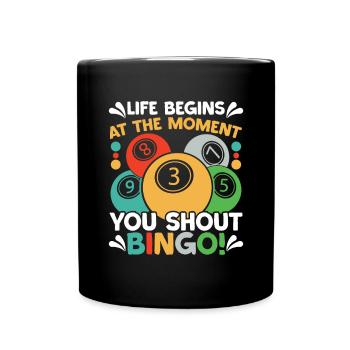 Joueur de bingo Gagnant de la loterie Bingo - Mug uni - noir - Devant