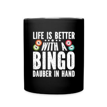 Joueur de bingo Gagnant de la loterie Bingo - Mug uni - noir - Devant