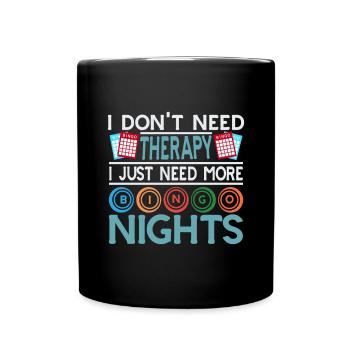 Joueur de bingo Gagnant de la loterie Bingo - Mug uni - noir - Devant