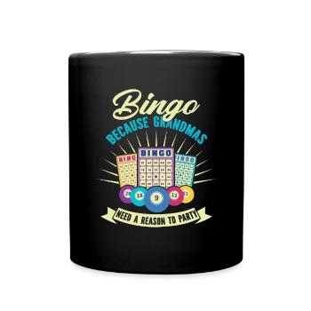 Joueur de bingo Gagnant de la loterie Bingo - Mug uni - noir - Devant