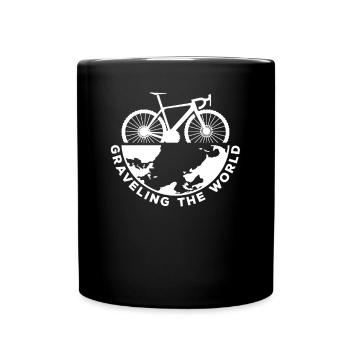Graveling The World - Citations de bikepacking Bikepacke - Mug uni - noir - Devant