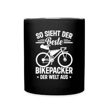 So sieht der beste Bikepacker der Welt aus - Bikep - Tasse einfarbig - Schwarz - Vorne