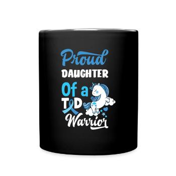 T1D Diabetes Typ 1 Diabetiker Geschenk - Tasse einfarbig - Schwarz - Vorne