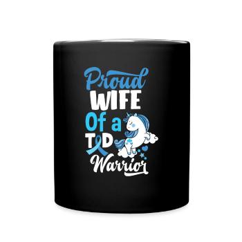 Cadeau pour diabétiques de type 1 pour diabétiques de type 1 - Mug uni - noir - Devant