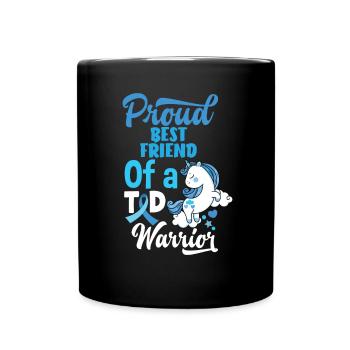 Cadeau pour diabétiques de type 1 pour diabétiques de type 1 - Mug uni - noir - Devant