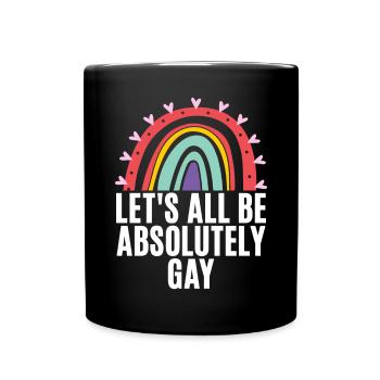 Gay Gifts - Tasse einfarbig - Schwarz - Vorne