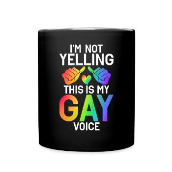 Gay Gifts - Tasse einfarbig - Schwarz - Vorne