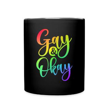 Gay Gifts - Tasse einfarbig - Schwarz - Vorne