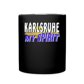 KARLSRUHE MY SPIRIT - Full Colour Mug - black - Front