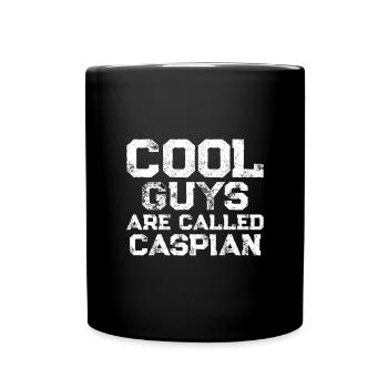 Les mecs cool s’appellent Caspian - Mug uni - noir - Devant