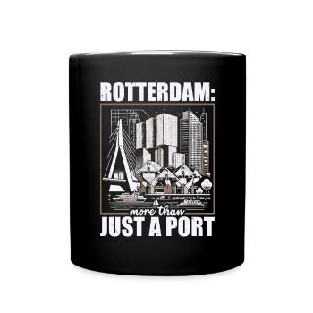 Rotterdam Niederlande Reisen Ich liebe Rotterdam - Tasse einfarbig - Schwarz - Vorne