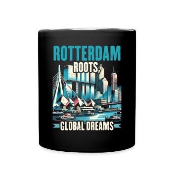 Rotterdam Niederlande Reisen Ich liebe Rotterdam - Tasse einfarbig - Schwarz - Vorne