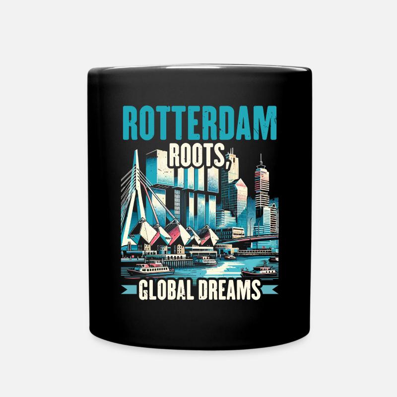 Rotterdam Pays-Bas Voyage J’aime Rotterdam - Mug uni - noir