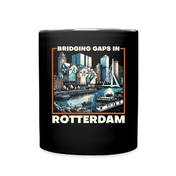 Rotterdam Niederlande Reisen Ich liebe Rotterdam - Tasse einfarbig - Schwarz - Vorne