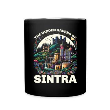 Sintra Portugal Reisen Urlaub Land Portugiesisch - Tasse einfarbig - Schwarz - Vorne