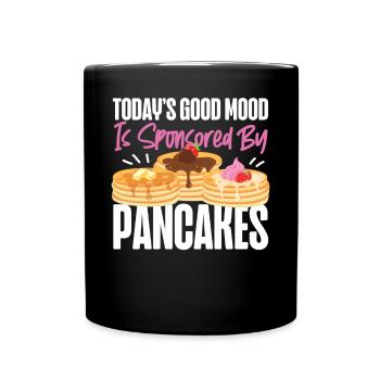 Pancake Lover Kids Today's Good - Tasse einfarbig - Schwarz - Vorne