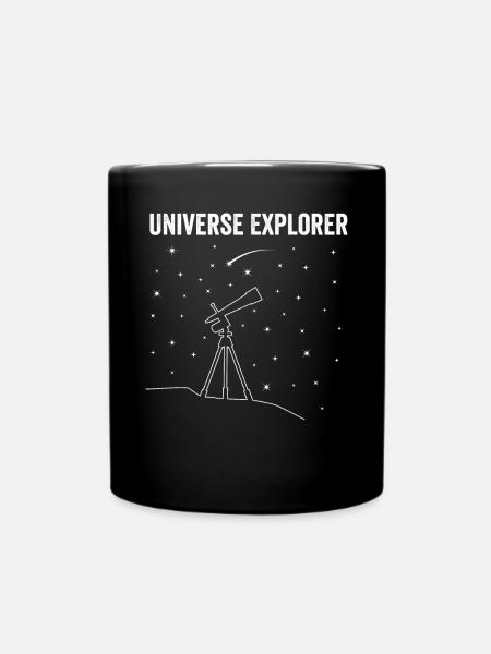 Universum Entdecker Astrophotographie-Leidenschaft - Tasse einfarbig - Schwarz