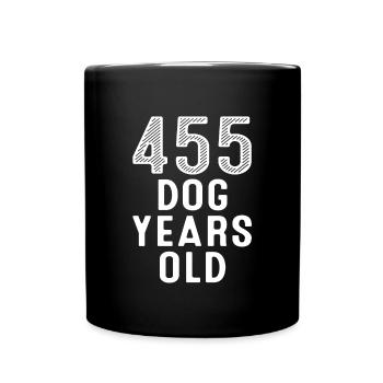 455 Chien Ans 65e Anniversaire - Mug uni - noir - Devant