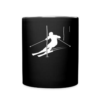 Slalom-Champion Geschenk - Tasse einfarbig - Schwarz - Vorne