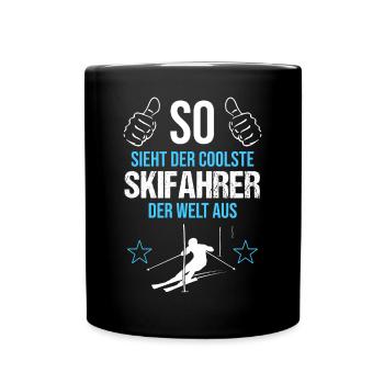 Le meilleur cadeau de look de skieur au monde - Mug uni - noir - Devant