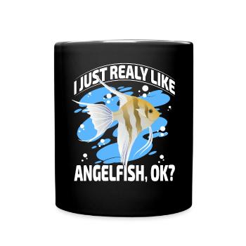 J’aime vraiment les poissons-anges, d’accord ? - Mug uni - noir - Devant