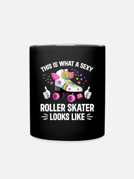 Roller Skating - Sexy Roller Skater - Tasse einfarbig - Schwarz