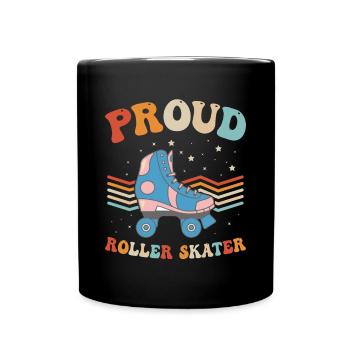 Roller Skates Roller Skating - Proud Roller Skater - Tasse einfarbig - Schwarz - Vorne