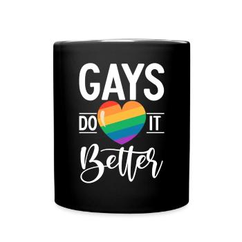 Gay Gifts - Tasse einfarbig - Schwarz - Vorne