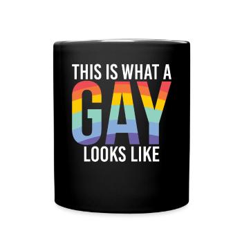 Gay Gifts - Tasse einfarbig - Schwarz - Vorne