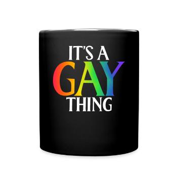 Gay Gifts - Tasse einfarbig - Schwarz - Vorne