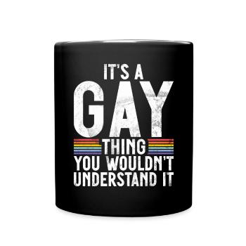 Gay Gifts - Tasse einfarbig - Schwarz - Vorne