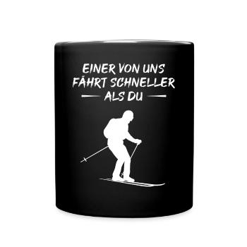 Cadeau pour les skieurs de vitesse - Mug uni - noir - Devant