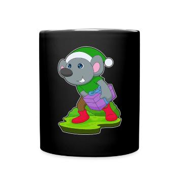 Mouse Christmas Package - Full Colour Mug - black - Front