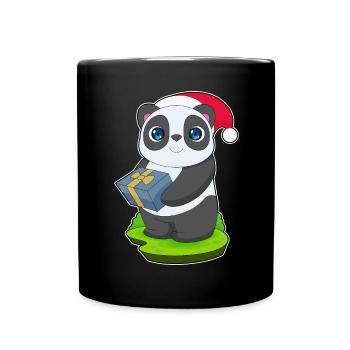 Forfait Noël Panda - Mug uni - noir - Devant