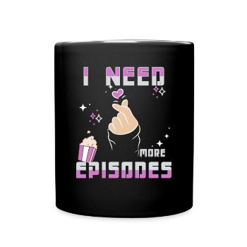 K-Drama Lover Funny KDrama Mom - Full Colour Mug - black - Front