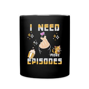 K-Drama Lover Funny KDrama Mom - Full Colour Mug - black - Front