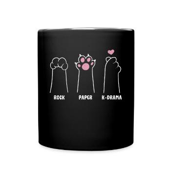 K-Drama Lover Funny KDrama Mom - Full Colour Mug - black - Front