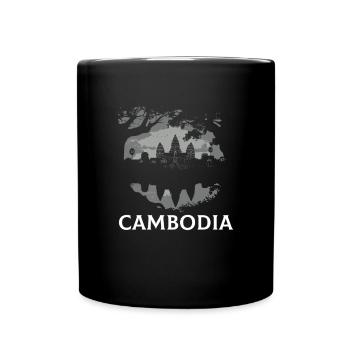 Angkor Wat cambodian, khmer cambodian - Tasse einfarbig - Schwarz - Vorne